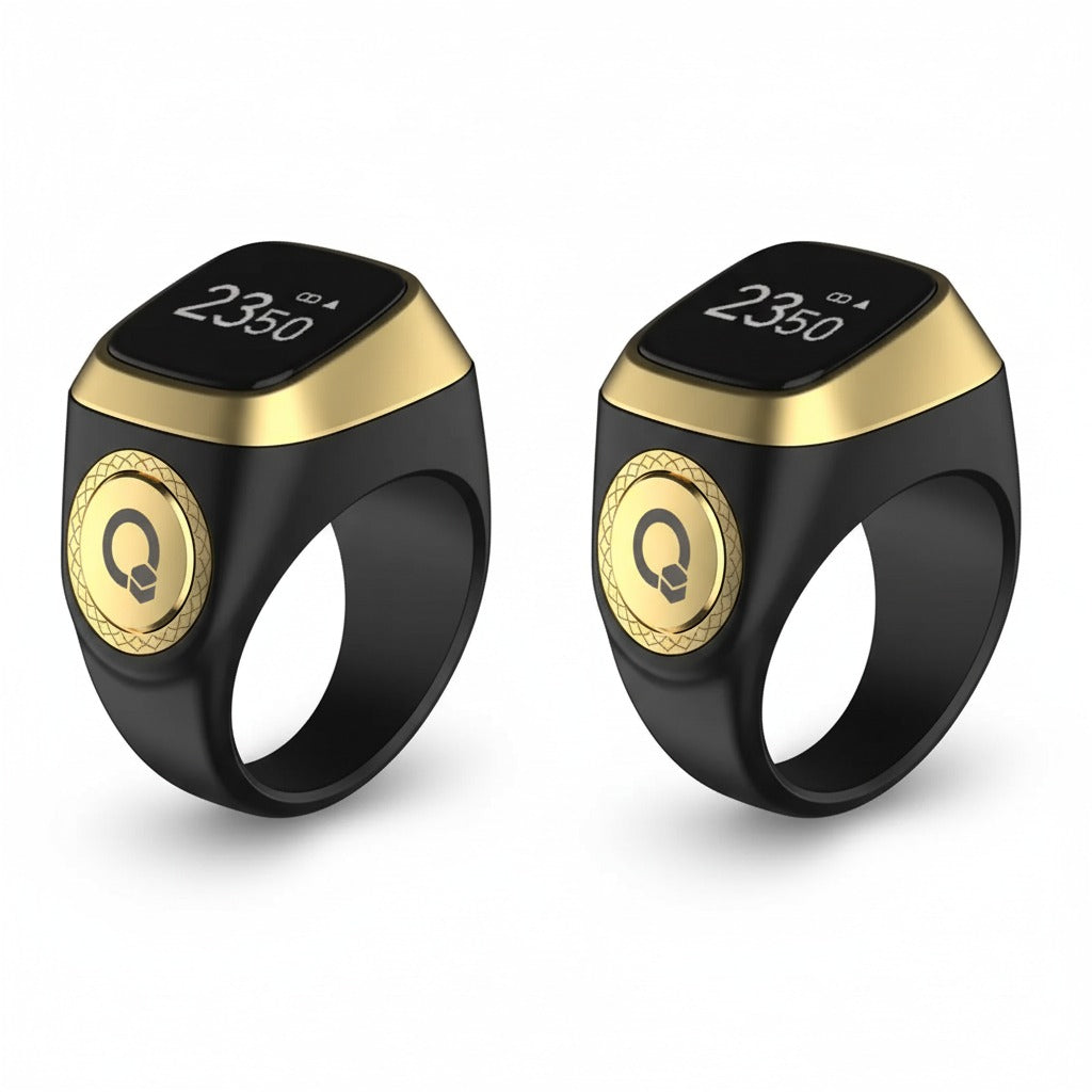 Digital Zikr Ring – Smart Dhikr Counter with Prayer Time Alerts