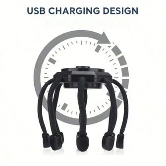 Electric Head Massager Octopus Scalp Massager Therapy Device
