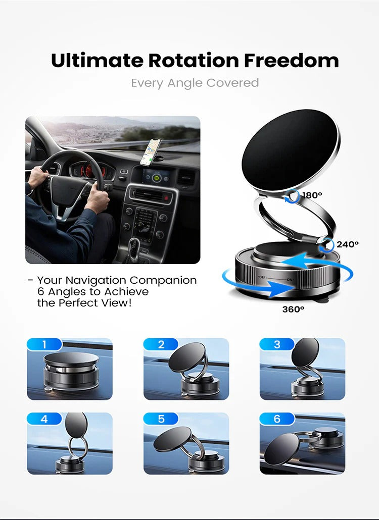 🔥Buy More Save More🔄360° Adjustable Vacuum Magnetic Phone Holder📱🚗